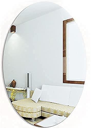 Oval shape mirror sticker (Pack of 2)